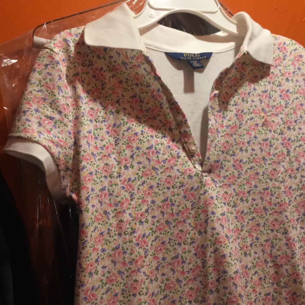 Kids polo floral dress NWOT
